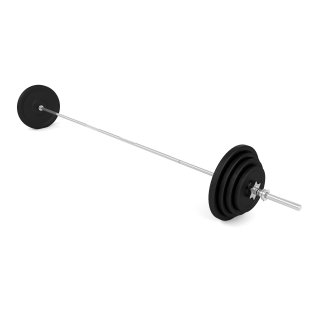 Langhantelset, inkl. Stange und 8 Gewichten